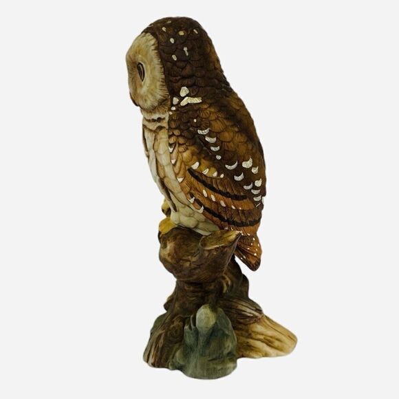Vintage 1982 Richardsons Owl John James Audubon Porcelain Figurine Hand Painted - Picture 4 of 10